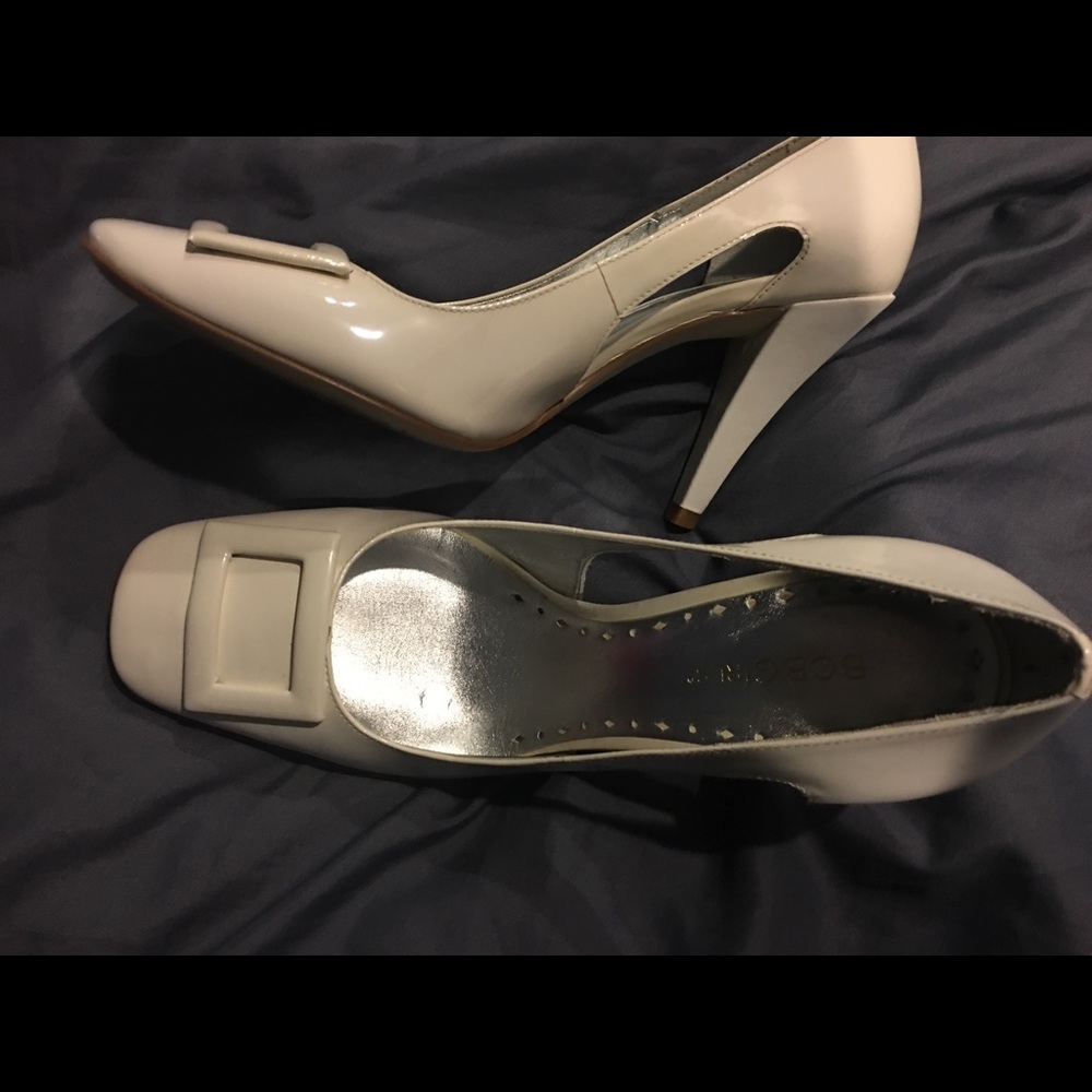 White Patent Leather BCBGirls shoes